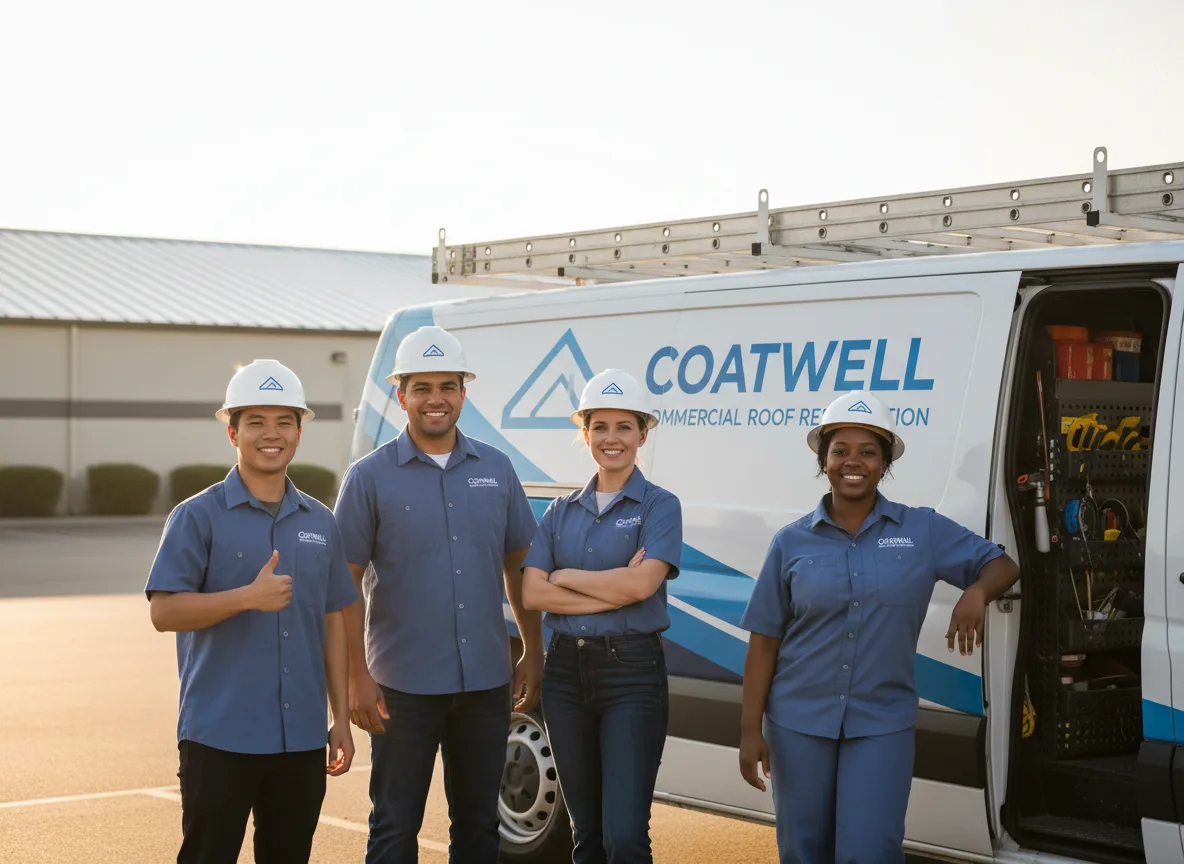 Commercial roof coating company in Perronville, MI